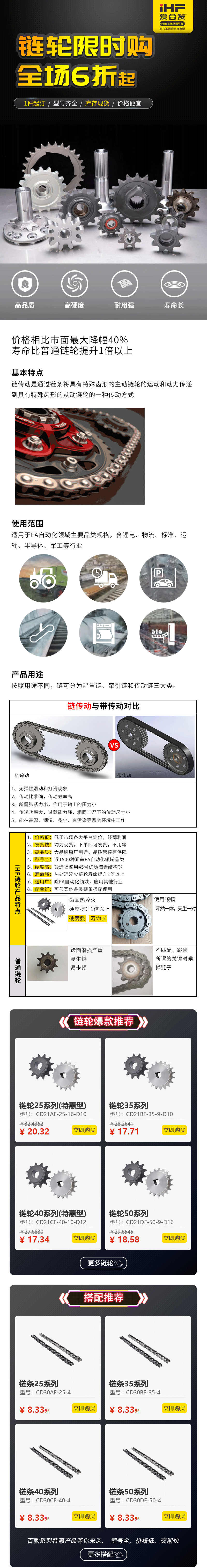 特惠現(xiàn)貨：愛合發(fā)鏈輪鏈條省錢耐用！